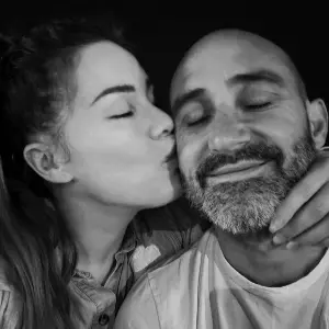Roxanne McKee with her fiancé (Source: Instagram - posted 2025)
